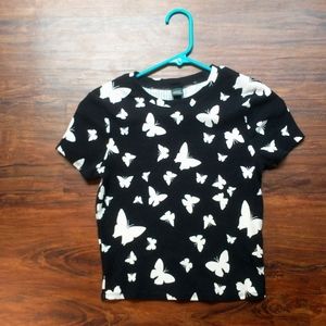 Butterfly crop top